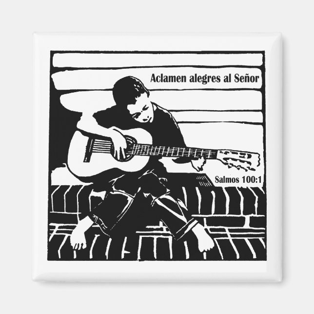 Salmos 100:1 magnet (Front)