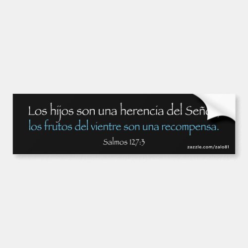 Salmos 1273 bumper sticker