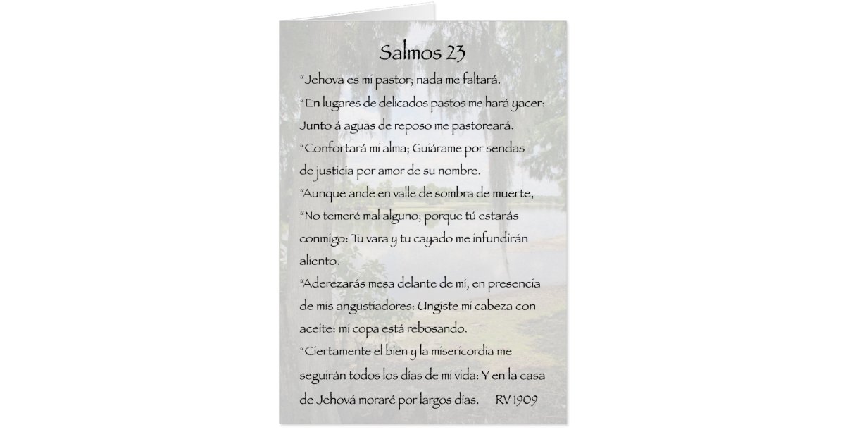 Salmos 23 (Spanish)