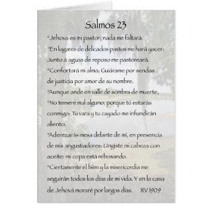 Salmos 23 Carta Cards