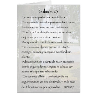 Salmos 23 Carta Cards