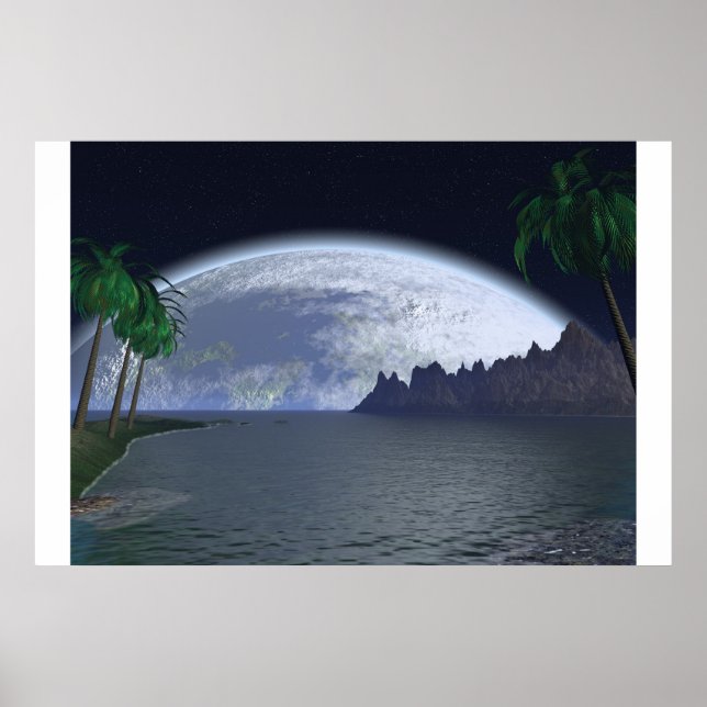 Salohcin Tropical Moon Poster (Front)