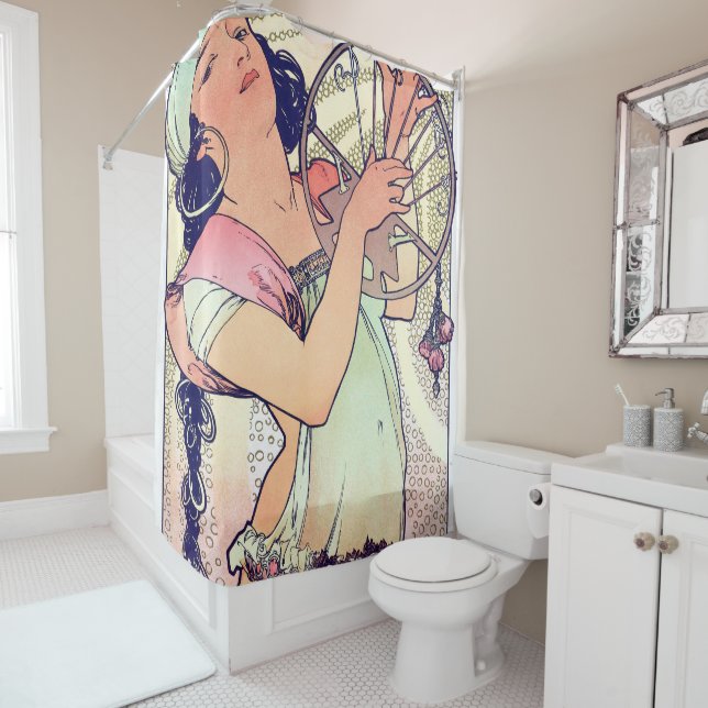 Salome, Alphonse Mucha Shower Curtain (In Situ)