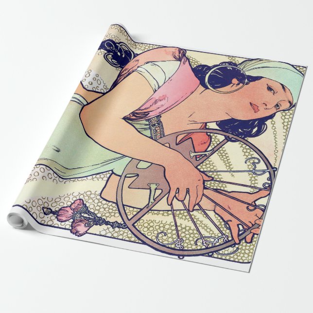 Salome, Alphonse Mucha Wrapping Paper (Unrolled)