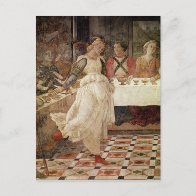 Salome dancing at the Feast of Herod Postcard (Front)