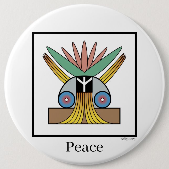 Salome Peace Button (Front)