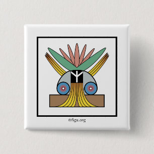 Salome Peace Symbol BUTTON