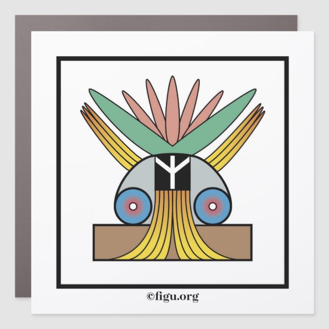 Salome Peace Symbol Car Magnet (Front)