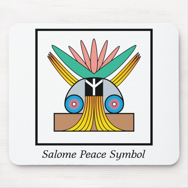 Salome Peace Symbol Mouse Pad (Front)