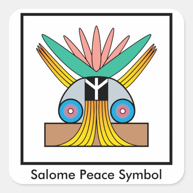Salome Peace Symbol Sticker (Front)
