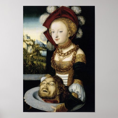 Salome With Head of John Baptist Poster