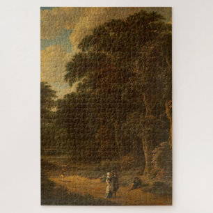 Salomon Rombouts - Forest Landscape with Forest... Jigsaw Puzzle