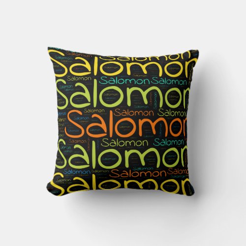 Salomon Throw Pillow