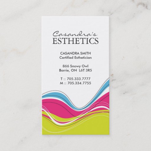 Customizable Salon and Aesthetics Business Cards