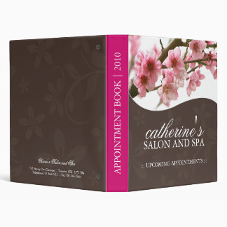 Salon and Spa Appointment Book 3 Ring Binder