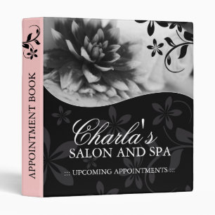 Salon and Spa Appointment Book 3 Ring Binder