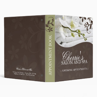 Salon and Spa Appointment Book 3 Ring Binder