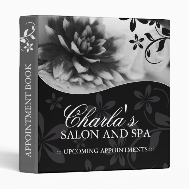 Salon and Spa Appointment Book Binder (Front/Spine)