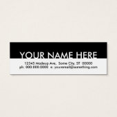 salon and spa. (appointment card) (Back)