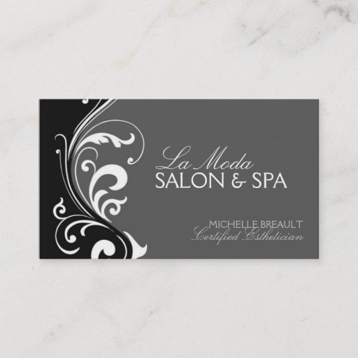 Customizable Salon and Spa Business Card