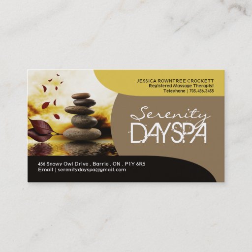 Customizable Salon and Spa Business Card