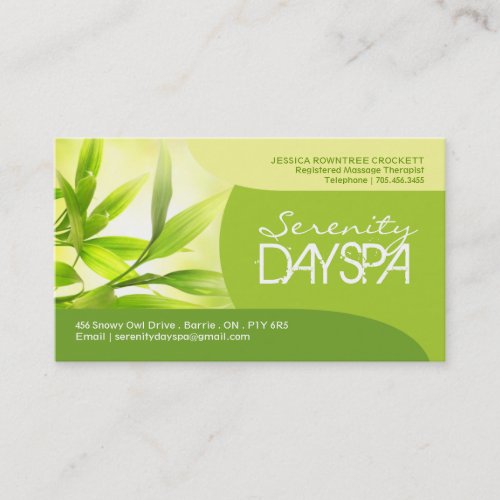 Salon and Spa Business Card