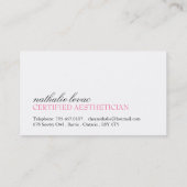 Salon and Spa Business Card (Back)