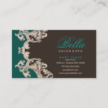 Salon And Spa Business Card Appointment Card by MG_BusinessCards at Zazzle