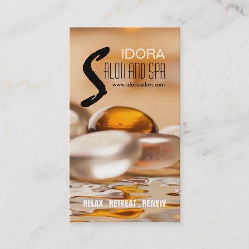 Customizable Salon and Spa Business Card Template