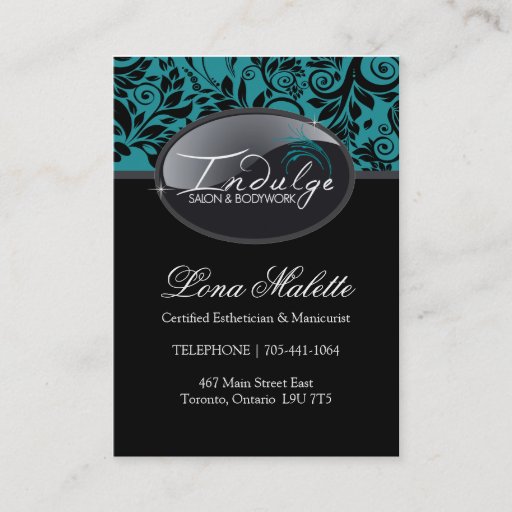 Customizable Salon and Spa Business Cards