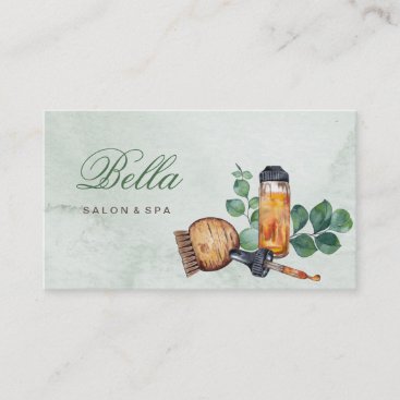 salon and spa elegant luxe business card