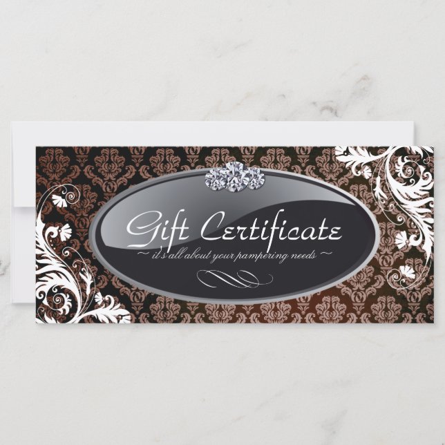 SALON AND SPA GIFT CERTIFICATE (Front)