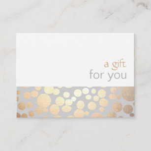 Salon and Spa Gold and Gray Gift Certificate