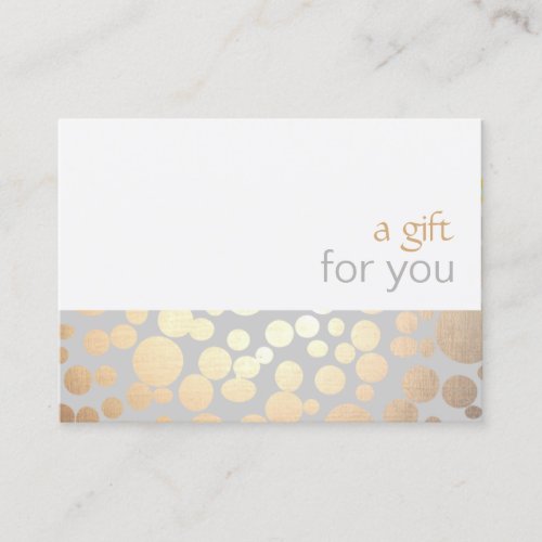 Salon and Spa Gold and Gray Gift Certificate