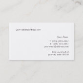 Salon and Spa Pink Linen Look Business Card (Back)
