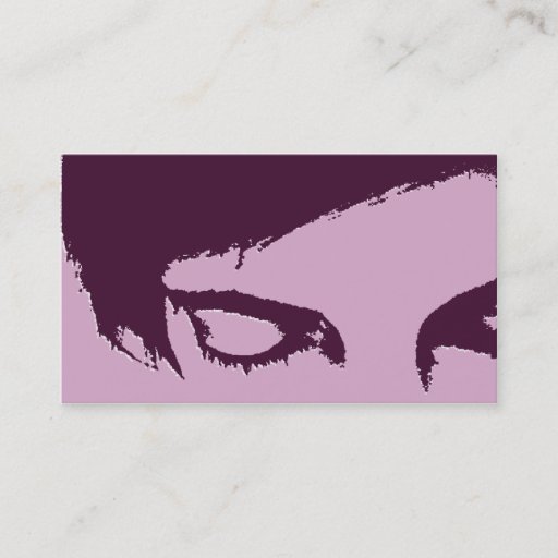 Customizable salon appointment card : emo style business card