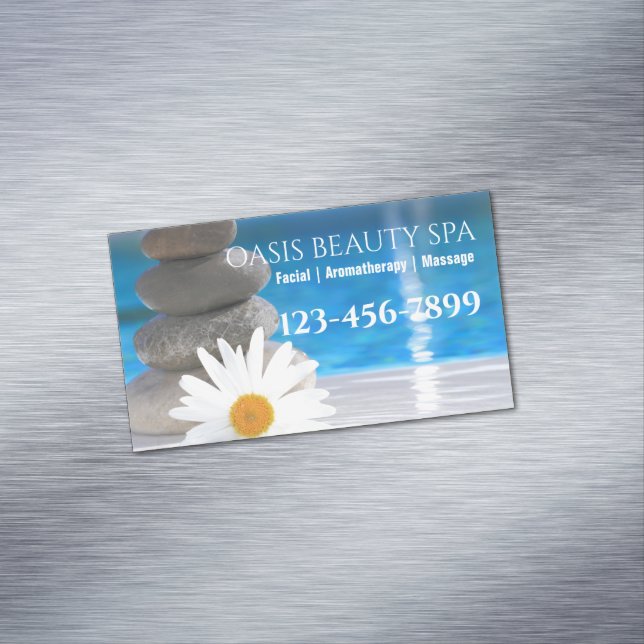 Salon Aromatherapy Massage Therapist Beauty SPA Business Card Magnet (In Situ)