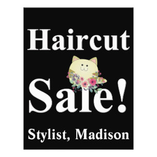 Salon Barber Haircut Sale Posters Promotional Flye Flyer