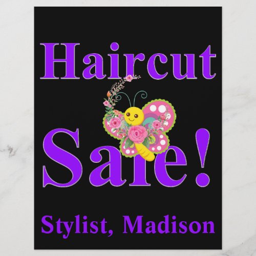 Salon Barber Haircut Sale Posters Promotional Flye Flyer