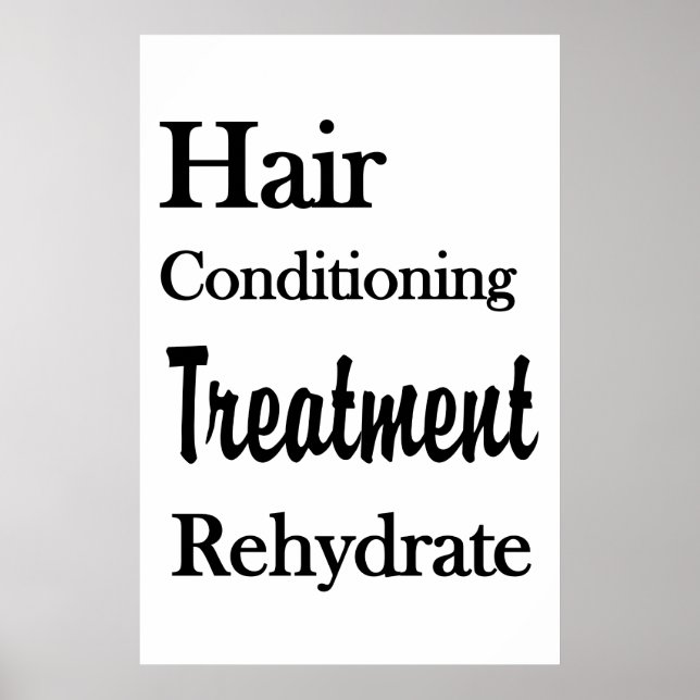 Salon Barbershop Posters Conditioning Rehydrate (Front)