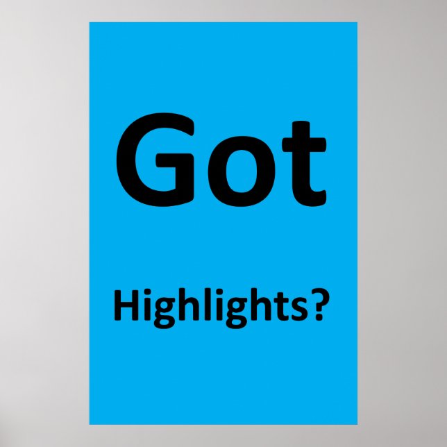 Salon Barbershop Posters Got Highlights? (Front)