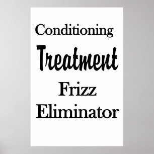 Salon Barbershop Posters Hair Conditioning Frizz