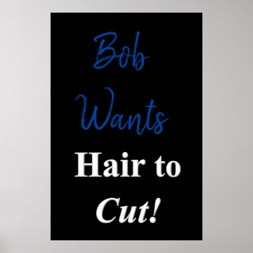 Salon Barbershop Posters Hair to Cut