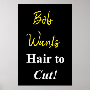 Salon Barbershop Posters Hair to Cut