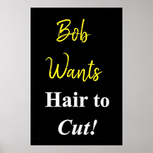 Salon Barbershop Posters Hair to Cut