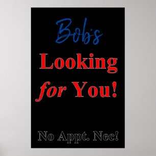 Salon Barbershop Posters Looking For You