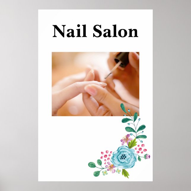 Salon Barbershop Posters Nail Salon (Front)