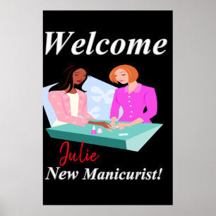 Salon Barbershop Posters New Manicurist