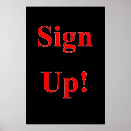 Salon Barbershop Posters Sign Up