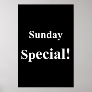 Salon Barbershop Posters Sunday Special